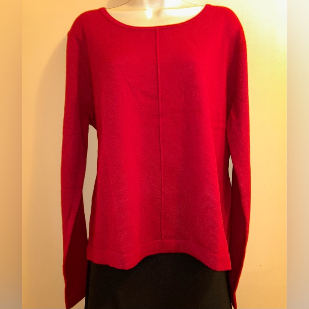 Mario Serrani Cashmere Sweater in Rich Red